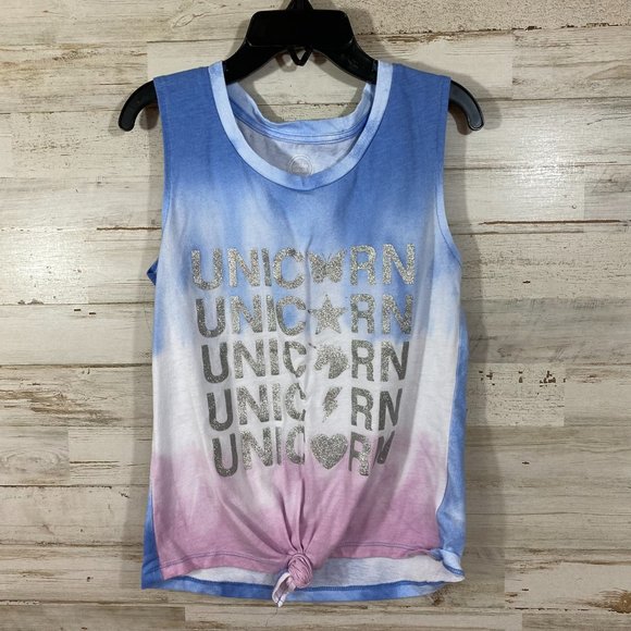 Girls Unicorn 2 piece shorts set Size M (7-8) - Picture 8 of 8